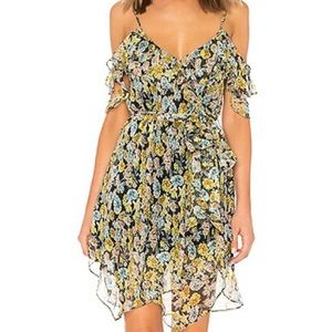 Kendall and Kylie Floral Ruffle Wrap Dress (XS)